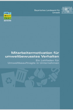 Titelseite Broschüre Mitarbeitermotivation für umweltbewusstes Verhalten