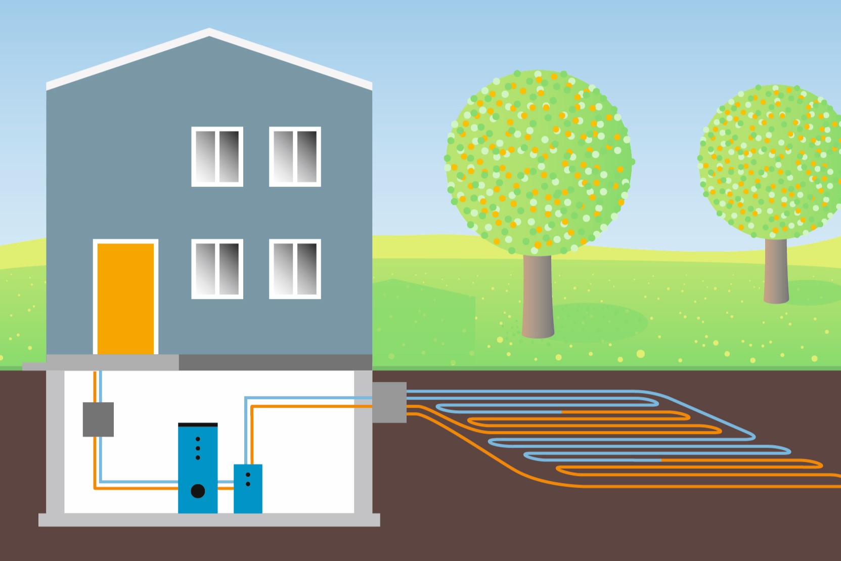 Beispiel für die Nutzung von Geothermie nutzen.