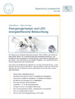 Titelseite des Infoblattes Energiesparlampe und LED: energieeffiziente Beleuchtung
