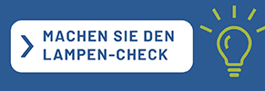 Grafik mit einem Leuchtmittel und dem Schriftzug Machen Sie den Lampen-Check (Quelle: Energie-Atlas Bayern)