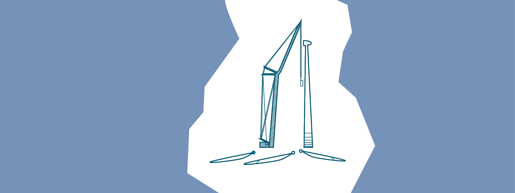 großes Bild Bau eines Windparks