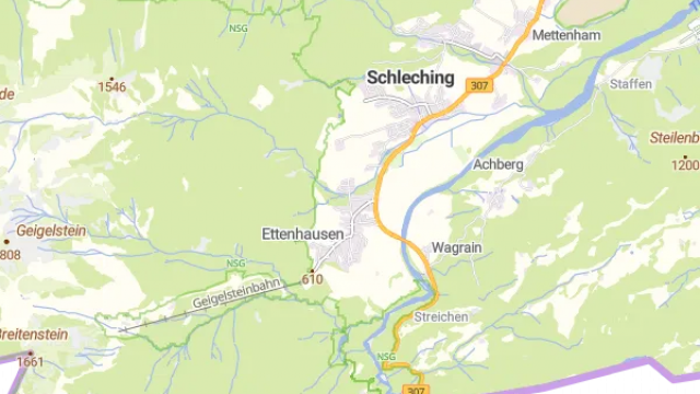 Karte für Energiekonzept für das Achental