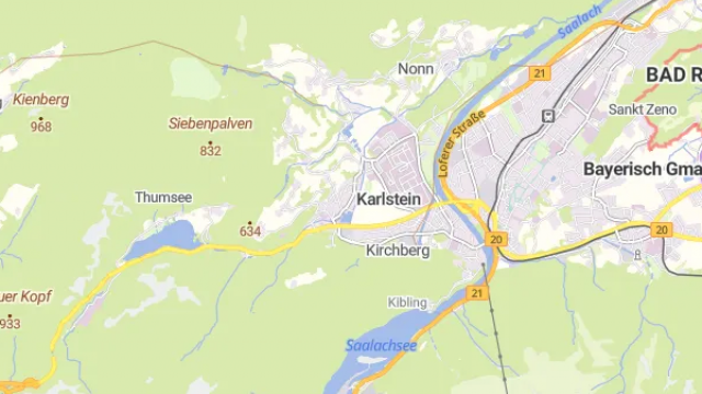 Karte für Energienutzungsplan Berchtesgadener Land