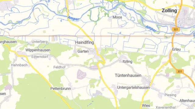 Karte für Holzhackschnitzelheizung an der Hochschule Weihenstephan-Triesdorf