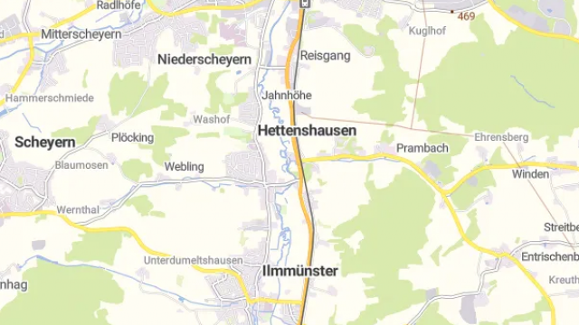 Karte für Solarcarport am Bahnhof Pfaffenhofen