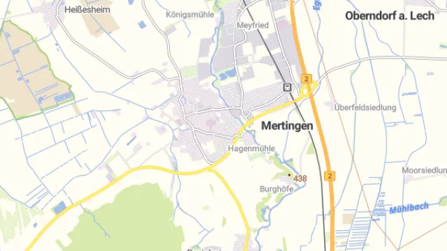 Karte (48.654773699697, 10.810442086207) Karte für ProTherm Mertingen – Nahwärme im Kreislauf denken
