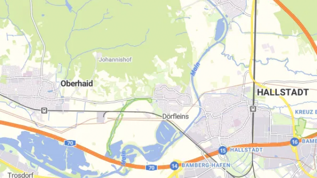 Karte (49.933981267354, 10.854592060863) Karte für Eine Kommune fördert Solarthermie