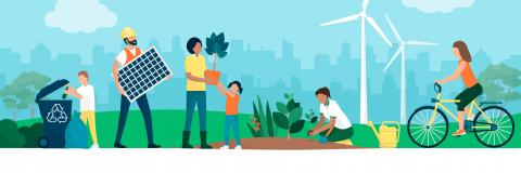 Beim Thema Nachhaltigkeit und Energiewende kommt es auch auf die Unterstützung der Bürgerinnen und Bürger an (Bildquelle: elenabsl - stock.adobe.com). Beim Thema Nachhaltigkeit und Energiewende kommt es auch auf die Unterstützung der Bürgerinnen und Bürger an (Bildquelle: elenabsl - stock.adobe.com).