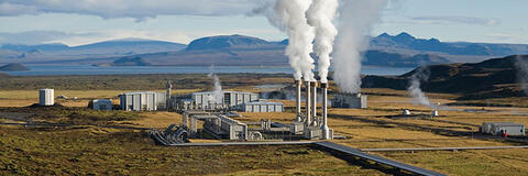 Tiefengeothermie Kraftwerk in Island. (Quelle: Gretar Ívarsson - Nesjavellir, Island)