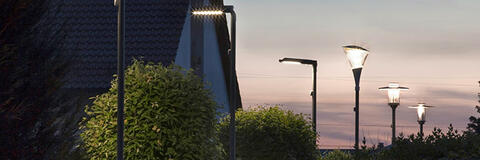 Innovative Straßenbeleuchtung (Quelle: LED-Leuchtenkompetenzzentrum Königsbrunn)