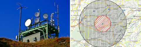 Eine Wetterstationen neben einem Kartenausschnitt aus dem Energie-Atlas. (Quelle Wetterstation: Günni - fotolia.com) Eine Wetterstationen neben einem Kartenausschnitt aus dem Energie-Atlas. (Quelle Wetterstation: Günni - fotolia.com)