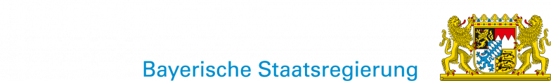 Bayerisches Staatswappen mit dem Schriftzug Bayerische Staatsregierung Bayerisches Staatswappen mit dem Schriftzug Bayerische Staatsregierung