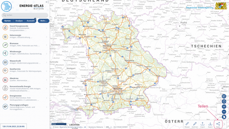 Kartenwerkzeug Teilen Kartenwerkzeug Teilen