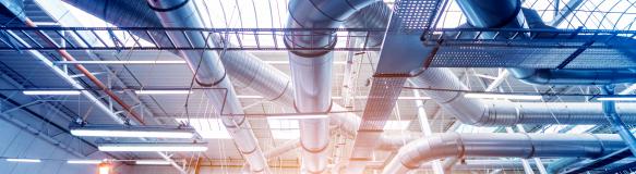 Lüftungsrohre als Symbol für Energieflüsse (romaset - Adobe Stock) Lüftungsrohre als Symbol für Energieflüsse (romaset - Adobe Stock)