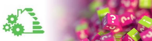 Bunte Würfel mit Fragezeichen )neben dem Symbol für EnergieSystemHaus. (Quelle: tostphoto - Fotolia.com)