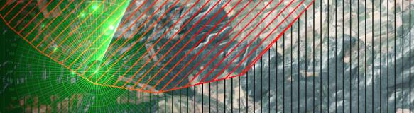 Radar (Quelle: Skill Up - Fotolia.com) vor einem Kartenausschnitt. Radar (Quelle: Skill Up - Fotolia.com) vor einem Kartenausschnitt.