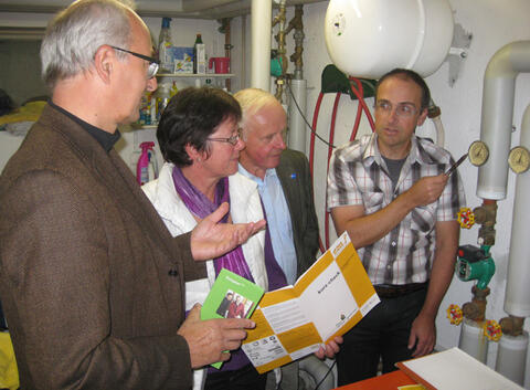 Vorortberatung im Heizungsraum (Quelle: Energie-Atlas Bayern)