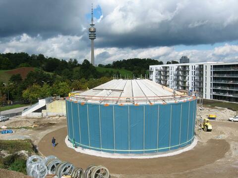 Ackermannbogen, Wärmespeicher gedämmt, ZAE