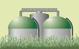 Illustration Biogasanlage (Quelle: Bayerisches Landesamt für Umwelt)