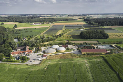Blick auf den Maierhof samt lokaler Erzeugungsanlagen (Quelle: Energie-Atlas Bayern)