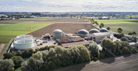 Lokale Biogasanlage der Gemeinde Mertingen (Quelle: Energie-Altas Bayern)
