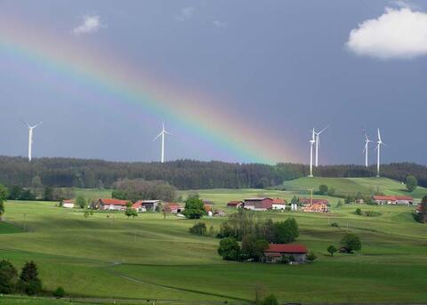 Windenergieanlagen in Wildpoldsried (Quelle: Gemeinde Wildpoldsried)