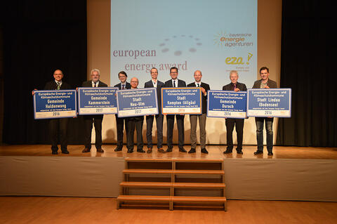 Verleihung des european energy award im Jahr 2017 (Quelle: Stefan Barthel, Gemeinde Kammerstein)