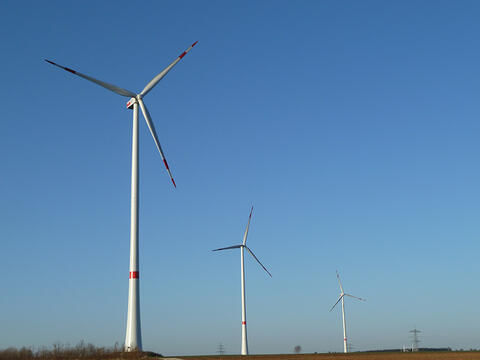 Windenergieanlagen des Bürgerwindparks Berching (Quelle Windpower GmbH)