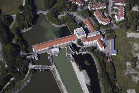 Wasserkraftwerk Finsing am Mittleren-Isar-Kanal Wasserkraftwerk Finsing