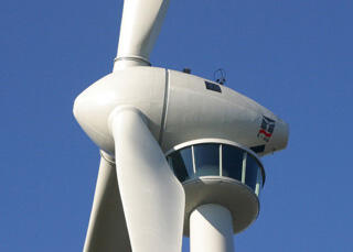 Windkraftanlage mit Aussichtsplattform 3