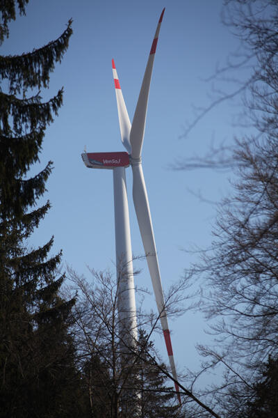 Ein Windrad im Bürgerwindpark Zöschingen. (Quelle: VenSol Neue Energien GmbH)