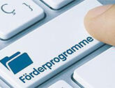 Tastatur mit einer Taste Förderprogramme (Quelle: momius - Fotolia.com) Tastatur mit einer Taste Förderprogramme (Quelle: momius - Fotolia.com)