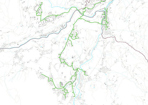 Bestehende Fernwärmeversorgung in der Gemeinde Schönau a. Köngissee (Quelle: © LRA BGL)