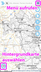 Kartenteil Ansicht Smartphone (Quelle: Energie-Atlas Bayern)