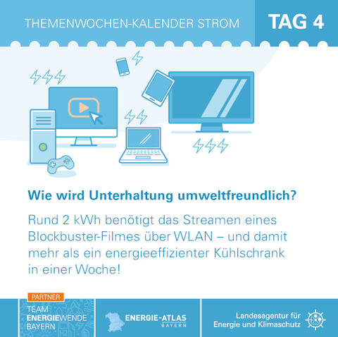 Themenwochen-Kalender Strom, Beispiel für Facebook: Kalenderblatt 4