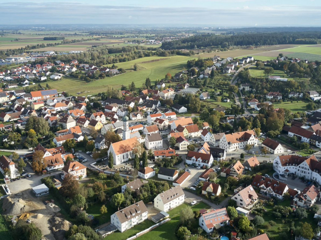 Blick auf die Gemeinde Buttenwiesen (Quelle: Energie-Atlas Bayern)