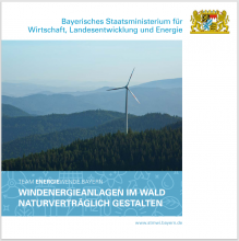 Broschüre "Windenergieanlagen im Wald - naturverträglich gestalten" (2023)