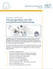 Titelseite des Infoblattes Energiesparlampe und LED: energieeffiziente Beleuchtung