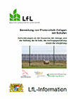 Titelseite der Broschüre Beweidung von Photovoltaik-Anlagen mit Schafen. (Quelle: Energie-Atlas Bayern)