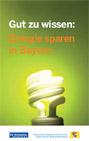 Titelseite Broschüre Energie sparen in Bayern