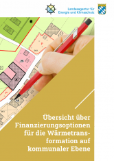 Titelseite Übersicht über Finanzierungsoptionen für die Wärmetransformation auf kommunaler Ebene
