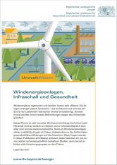 Titelbild der Broschüre "Windenergieanlagen, Infraschall und Gesundheit"