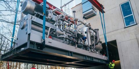Wärmepumpe am Mühlbach in Rosenheim (Bildquelle: Stadtwerke Rosenheim)