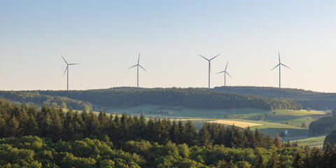 Windräder im Wald (Bildquelle: lillusion / PantherMedia)